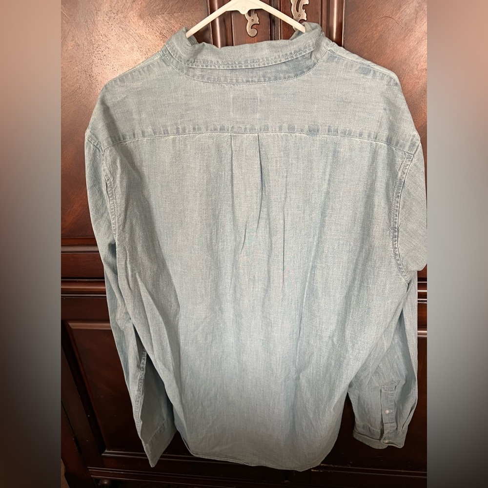 J. Crew Blue Casual Button Down Shirt - Picture 2 of 4